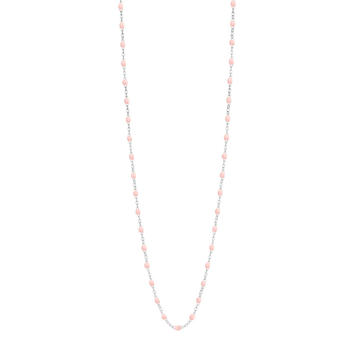 Collier Classique Gigi Clozeau, or blanc, 60 cm