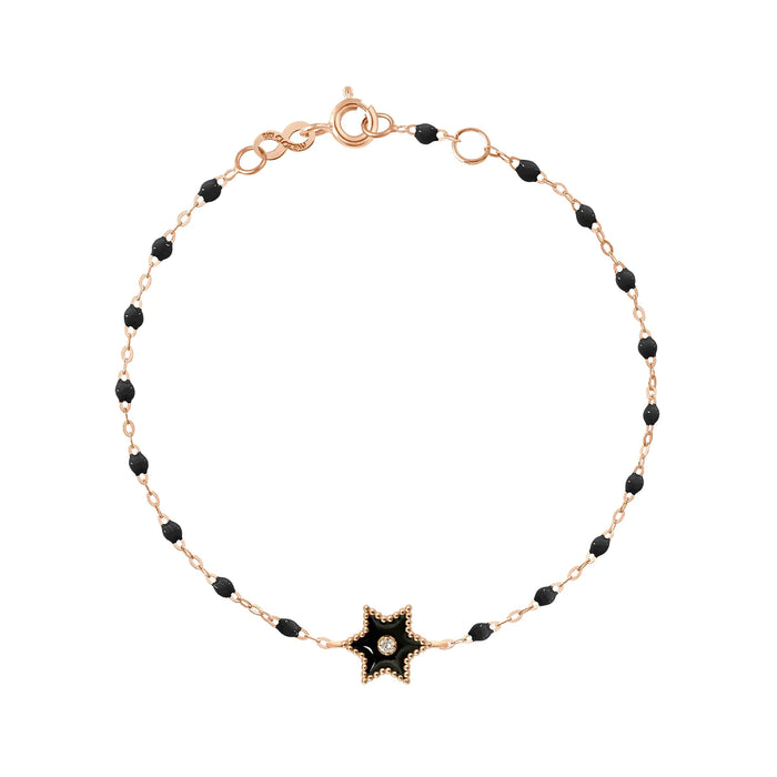 Bracelet Etoile Star - Résine classique - Diamant - Or rose - Gigi Clozeau