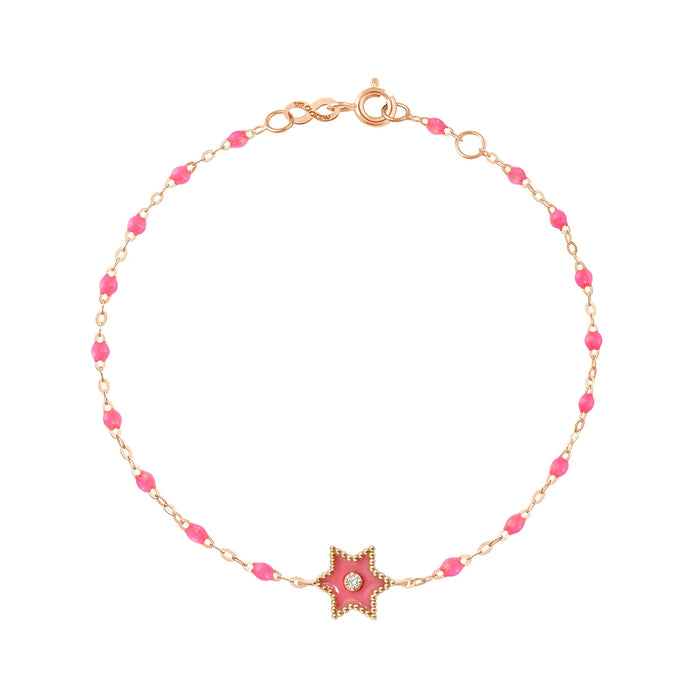 Bracelet Etoile Star - Résine classique - Diamant - Or rose - Gigi Clozeau